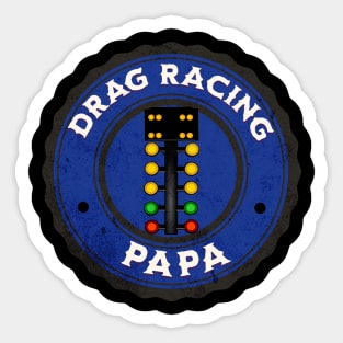 Drag Racing Papa Sticker